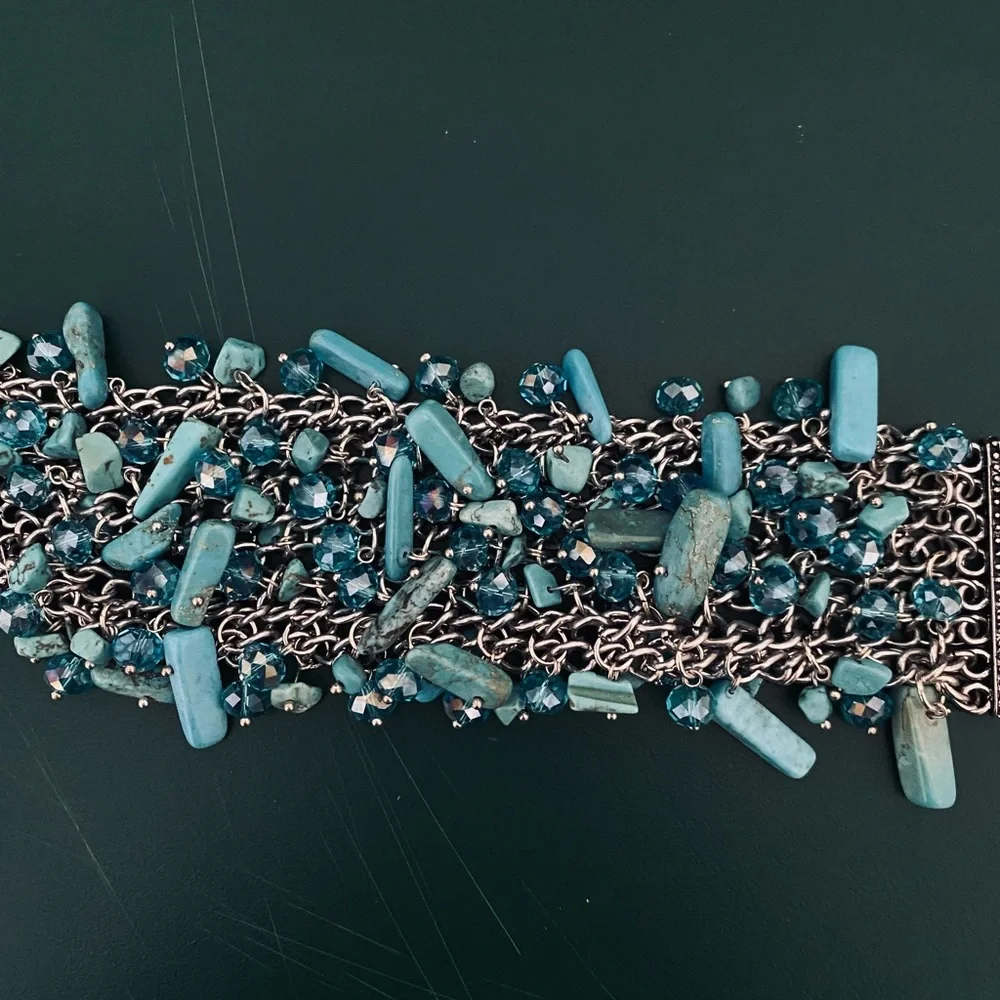 BRACELET WITH TURQUOISE - Picture 2 of 3